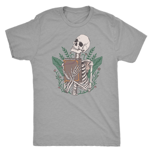 Libris Mortis - Skeleton with a Book Shirt T-shirt - Gemmed Firefly