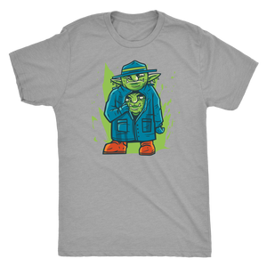 Two Goblins in a Trench Coat T-shirt - Gemmed Firefly