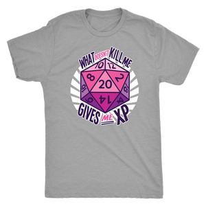 What Doesn't Kill Me Gives Me XP T-shirt - Gemmed Firefly