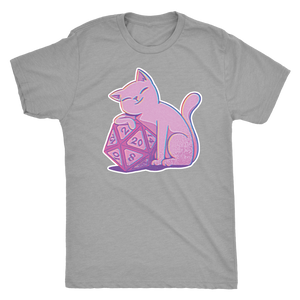 D20 Kitty Glitch T-shirt  - Gemmed Firefly