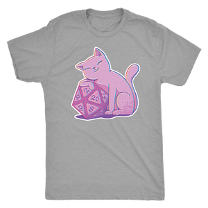 D20 Kitty Glitch T-shirt - Gemmed Firefly