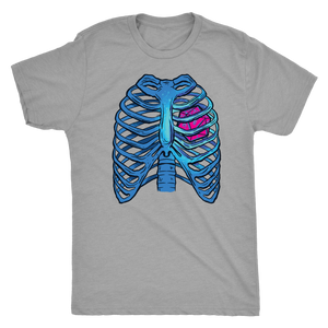 D20 Heart and Vapor Ribs T-shirt - Gemmed Firefly