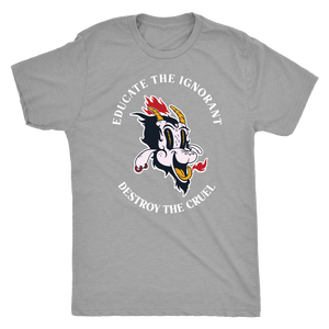 Baphomet Educate the Ignorant Destroy the Cruel T-shirt - Gemmed Firefly