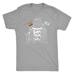 Iced Coffee, Equality, and Cats Kawaii Doodle T-shirt - Gemmed Firefly
