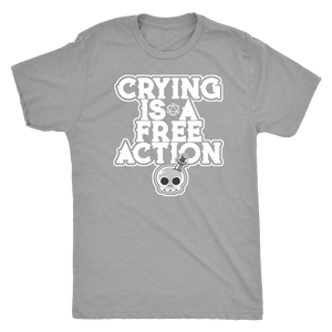 Crying is a Free Action T-shirt - Gemmed Firefly