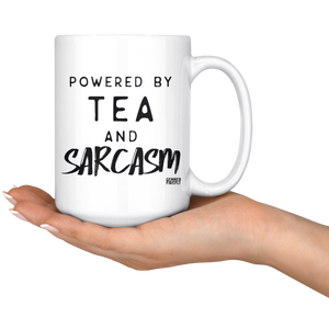 Powered by Tea and Sarcasm Mug Drinkware - Gemmed Firefly