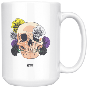 Nonbinary Necromancy Mug Drinkware - Gemmed Firefly