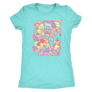 Adorable Kawaii Cute Doodle Party Pastel - "Yay" T-shirt - Gemmed Firefly