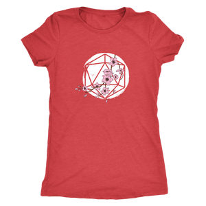 D20 Cherry Blossom T-shirt - Gemmed Firefly