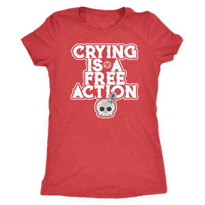 Crying is a Free Action T-shirt - Gemmed Firefly