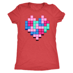 Candy Block Love Heart T-shirt - Gemmed Firefly