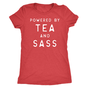 Powered by Tea and Sass T-shirt - Gemmed Firefly