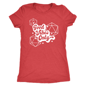 Good Vibes Only D20s T-shirt - Gemmed Firefly