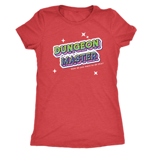 Dungeon Master Retro Title T-shirt - Gemmed Firefly
