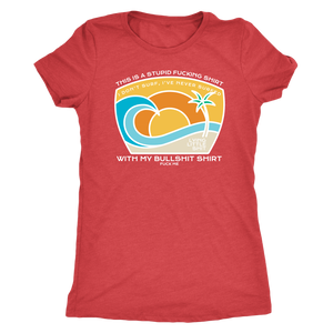 Surf's Up White Print T-shirt - Gemmed Firefly