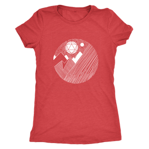 D20 Mountains Majesty T-shirt - Gemmed Firefly
