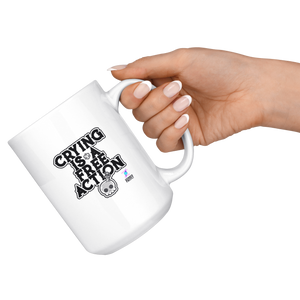 Crying is a Free Action Mug Drinkware - Gemmed Firefly