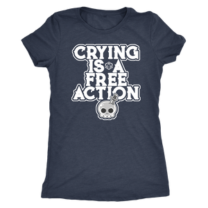 Crying is a Free Action T-shirt - Gemmed Firefly
