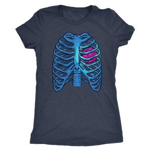 D20 Heart and Vapor Ribs T-shirt - Gemmed Firefly