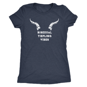 Bisexual Tiefling Vibes T-shirt - Gemmed Firefly
