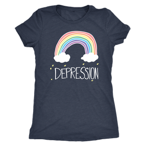 Depression Rainbow Shirt T-shirt - Gemmed Firefly