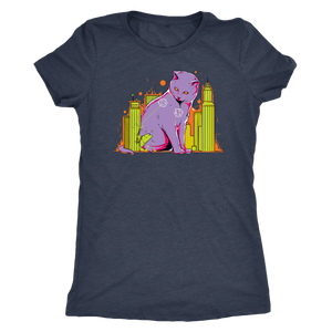 The Cat on the D&D Table Map T-shirt - Gemmed Firefly