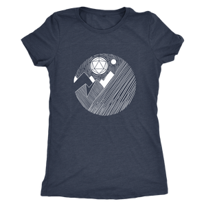 D20 Mountains Majesty T-shirt - Gemmed Firefly