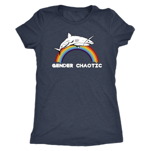 Gender Chaotic Shark T-shirt - Gemmed Firefly