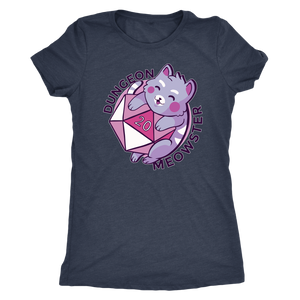 The Dungeon Meowster D20 Cat Shirt T-shirt - Gemmed Firefly