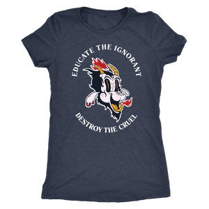 Baphomet Educate the Ignorant Destroy the Cruel T-shirt - Gemmed Firefly
