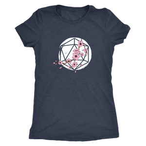 D20 Cherry Blossom T-shirt - Gemmed Firefly