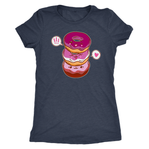 Lesbian Flag Cutie Donuts T-shirt - Gemmed Firefly