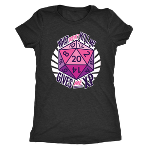 What Doesn't Kill Me Gives Me XP T-shirt - Gemmed Firefly