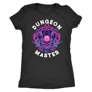 Dungeon Master Dark Skull D20 Rune T-shirt - Gemmed Firefly