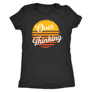 Overthinking Retro Sun T-shirt  - Gemmed Firefly