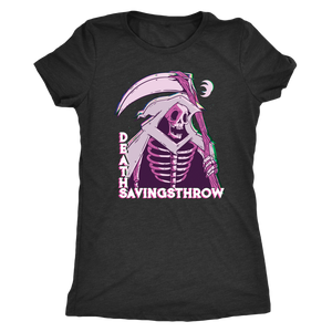 Death Save Glitch Reaper T-shirt - Gemmed Firefly