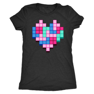 Candy Block Love Heart T-shirt - Gemmed Firefly