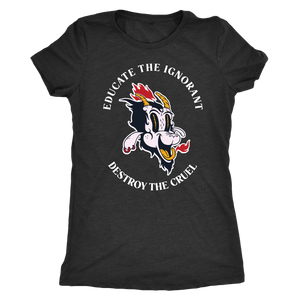 Baphomet Educate the Ignorant Destroy the Cruel T-shirt - Gemmed Firefly