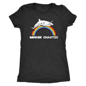 Gender Chaotic Shark T-shirt - Gemmed Firefly
