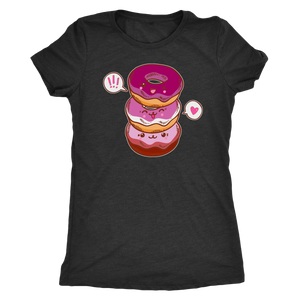 Lesbian Flag Cutie Donuts T-shirt - Gemmed Firefly