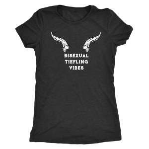 Bisexual Tiefling Vibes T-shirt - Gemmed Firefly