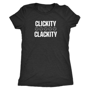 Clickity Clackity T-shirt - Gemmed Firefly