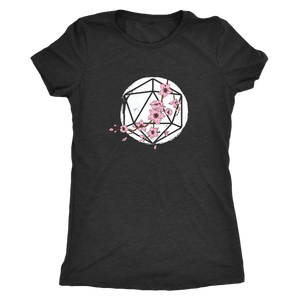 D20 Cherry Blossom T-shirt - Gemmed Firefly