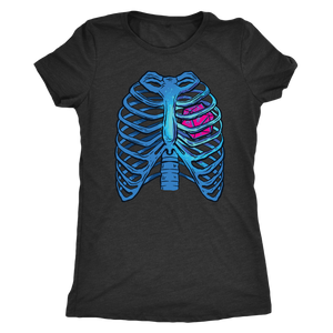 D20 Heart and Vapor Ribs T-shirt - Gemmed Firefly