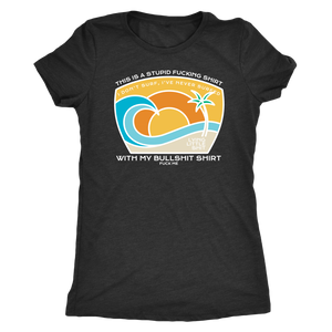 Surf's Up White Print T-shirt - Gemmed Firefly