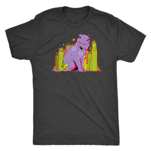 The Cat on the D&D Table Map T-shirt - Gemmed Firefly