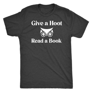 Give A Hoot Read A Book Shirt T-shirt  - Gemmed Firefly
