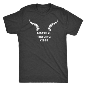 Bisexual Tiefling Vibes T-shirt - Gemmed Firefly