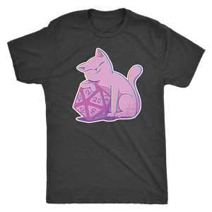D20 Kitty Glitch T-shirt - Gemmed Firefly