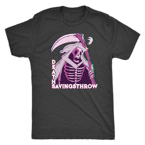 Death Save Glitch Reaper T-shirt - Gemmed Firefly